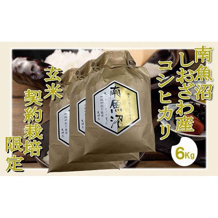 【令和7年産】【玄米6Kg】●玄米● 生産者限定 南魚沼しおざわ産コシヒカリ【2025年10月上旬より順次発送予定】新潟県南魚沼市33000米・パン玄米・雑穀米・もち米・餅