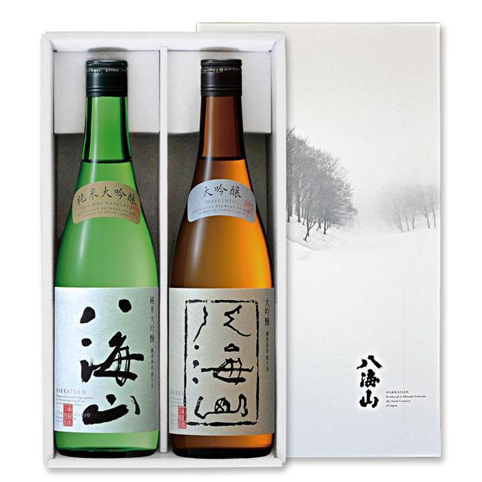 八海山 純米大吟醸&大吟醸 720ml ギフトセット新潟県南魚沼市20000酒・アルコール日本酒