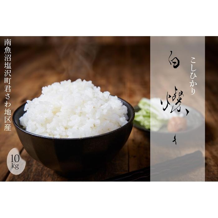 【令和7年産新米】南魚沼君沢産こしひかり 白燦々 10kg(従来品種)新潟県南魚沼市48000米・パン白米