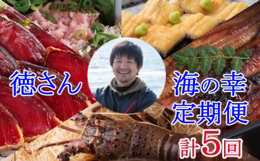 yj038徳さんオススメ海の幸定期便【計5回】高知県室戸市129500魚介・海産物エビ