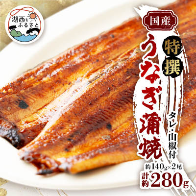 特撰浜名湖うなぎ蒲焼140g×2尾【配送不可地域:離島】【1497488】静岡県湖西市22000魚介・海産物うなぎ