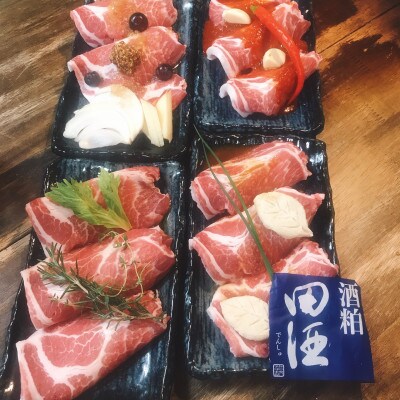 つがる豚 4味(フォーテイスト)青森県産豚肩ロース 800g【配送不可地域:離島】【1267312】青森県青森市13000肉加工肉(ハム・ソーセージ等)