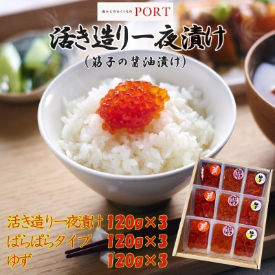 一夜漬けのポート詰め合わせギフト「ひまわり」  120g×9パック【配送不可地域:離島】【1372227】青森県青森市50000魚介・海産物明太子・その他魚卵