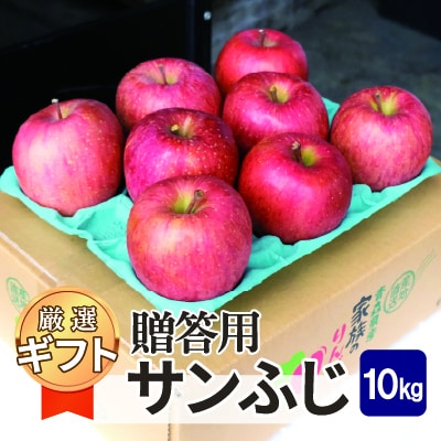 【25年11月出荷予定】平均糖度13度以上! サンふじ 約10kg 贈答用【配送不可地域:離島・沖縄】【1612828】青森県青森市32000果物・フルーツりんご・梨