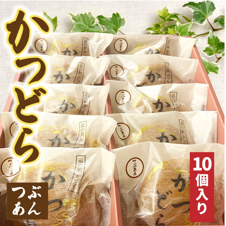 かつどら10個入り【つぶあん】 (AF044)茨城県城里町8000菓子・スイーツ饅頭・羊羹・大福
