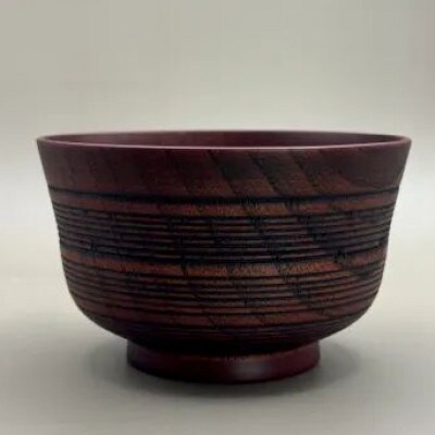 線面汁椀 朱【1661770】和歌山県九度山町15000衣類・装飾品・工芸品その他 装飾品・工芸品