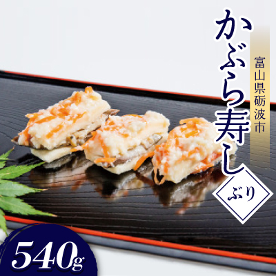 かぶら寿し(ぶり・540g)【配送不可地域:離島】【1318698】富山県砺波市14000魚介・海産物その他 魚介・海産物