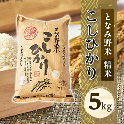 【令和7年産】となみ野米こしひかり5kg【1397287】富山県砺波市18000米・パン白米