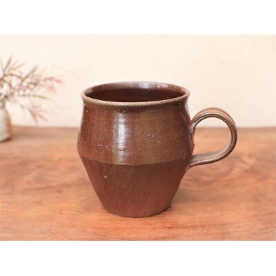 備前焼 コーヒーカップ(野草) c9-052【1410712】愛媛県上島町12000雑貨・日用品食器・グラス