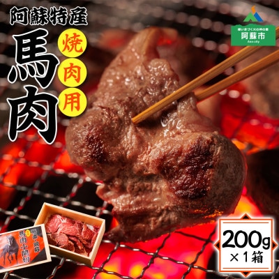 焼肉用 馬肉(小間切れ) 200g×1パック【配送不可地域:離島】【1287456】熊本県阿蘇市9000肉その他 肉