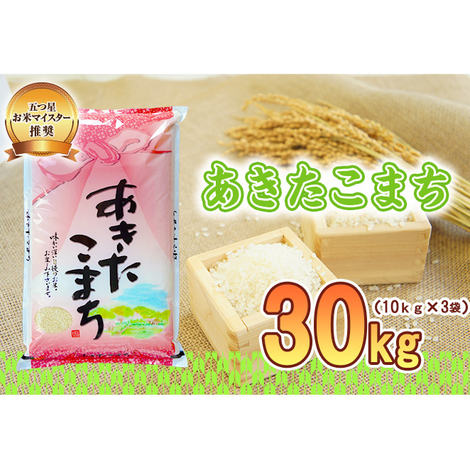 佐々木米穀店 米 五つ星お米マイスター推奨 あきたこまち 30kg 岩手 盛岡市産 お米 白米 精米 ご飯 ブランド米 新米 令和6年産 産地直送  コメ こめ おこめ 令和6年 2024年 岩手県 盛岡 盛岡市岩