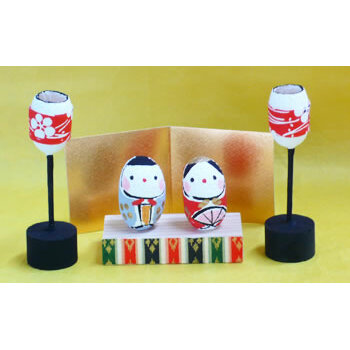 まゆびな(ぼんぼり付き) 民芸品 インテリア 自然素材 盛岡特産品ブランド 特産品 置物 手作り 和風 和テイスト お雛様 ひな祭り 岩手県盛岡市15000衣類・装飾品・工芸品その他 装飾品・工