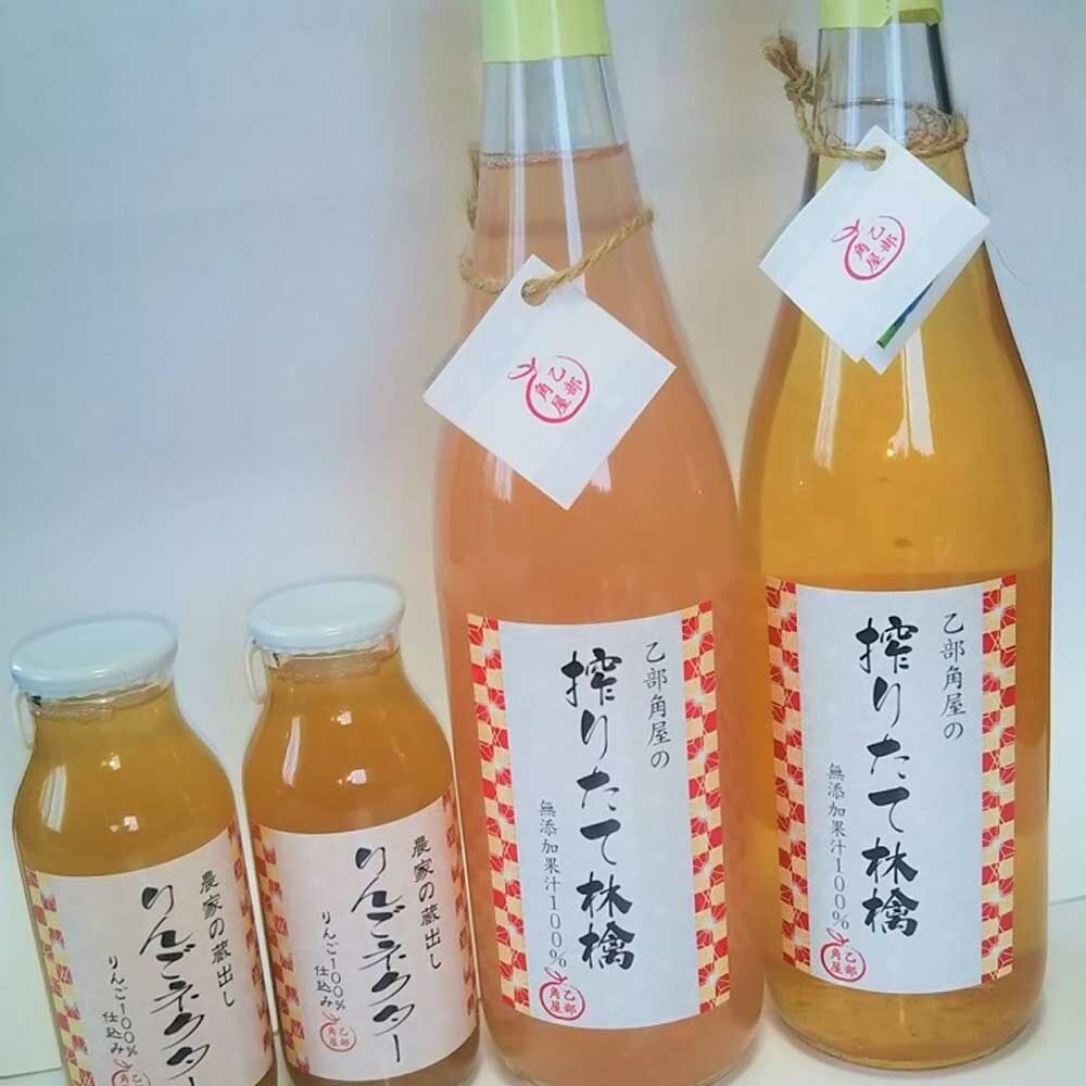 佐々木果樹園 乙部角屋 搾りたて 林檎ジュース&農家の蔵出し 濃厚りんごネクター 飲料 果汁飲料 飲み物 アップルジュース 盛岡りんご りんご100% ストレート果汁 果肉入り 岩手県盛岡市16