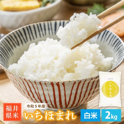 令和5年産 いちほまれ(精米) 2kg【1485268】福井県越前町4000米・パン白米
