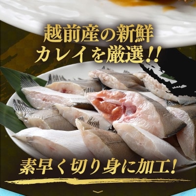 【越前海岸・美味直送シリーズ】肉厚!越前産カレイ切り身 計3kg(1kg × 3袋)【配送不可地域:離島】【1626152】福井県越前町15000魚介・海産物鮮魚
