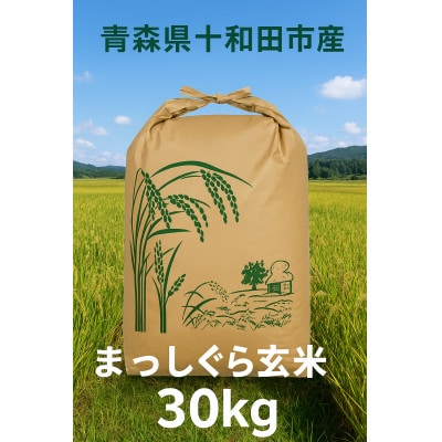 【令和7年産】青森県産まっしぐら30kg(玄米)【配送不可地域:離島・沖縄】【1664256】青森県十和田市81000米・パン玄米・雑穀米・もち米・餅