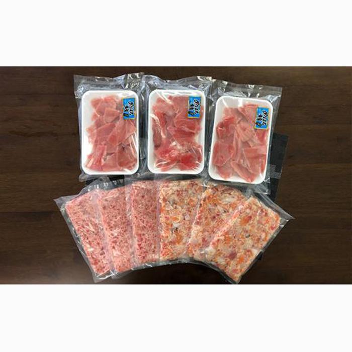 まぐろ 賑わい丼セット3種9パック 合計 1.8kg (まぐろたたき めばち鮪切落し 海鮮たたき) 海の幸 【配送不可:離島】■静岡県静岡市17000魚介・海産物鮮魚