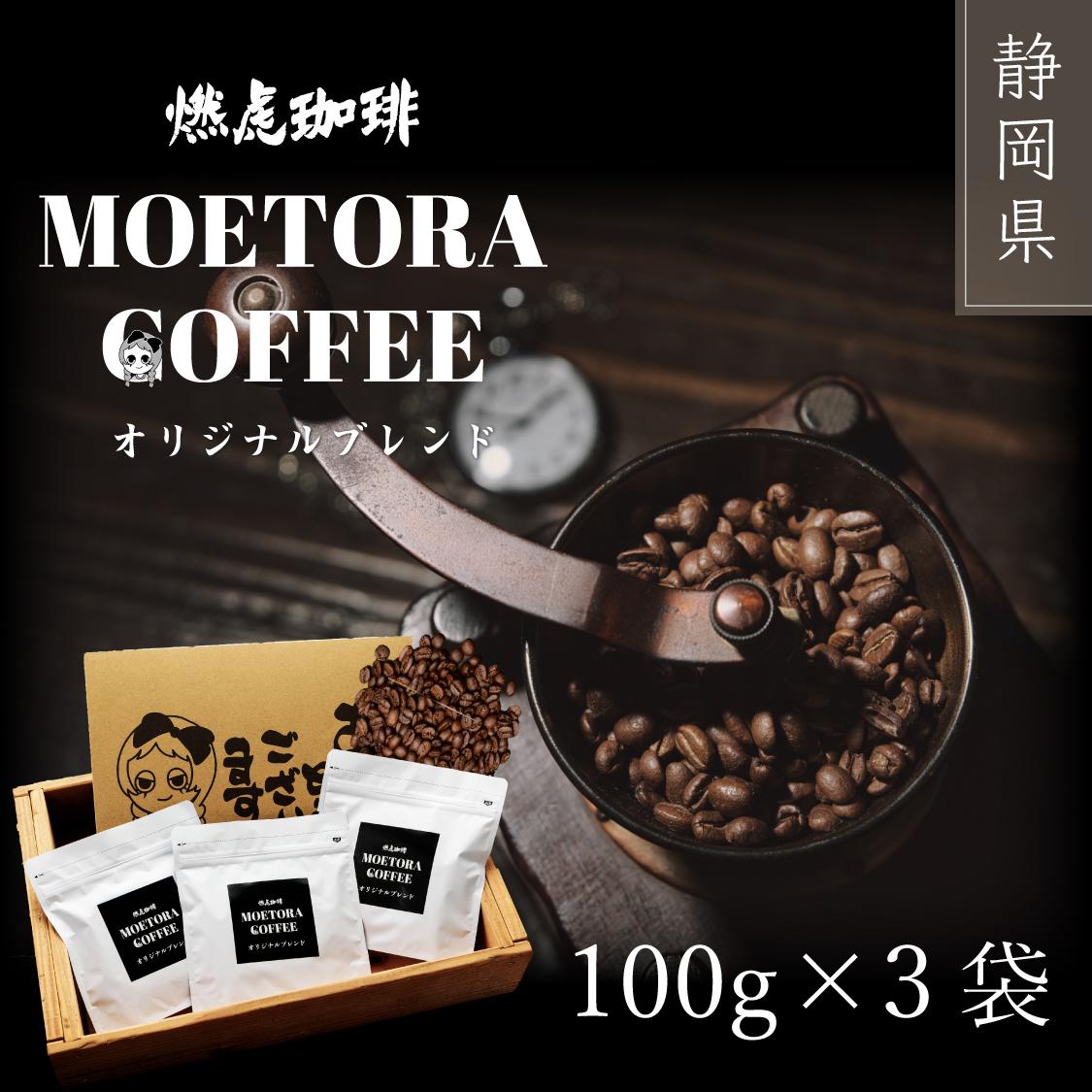 燃虎珈琲オリジナルブレンド 100g×3袋セット□静岡県静岡市14000お茶・飲料コーヒー・紅茶