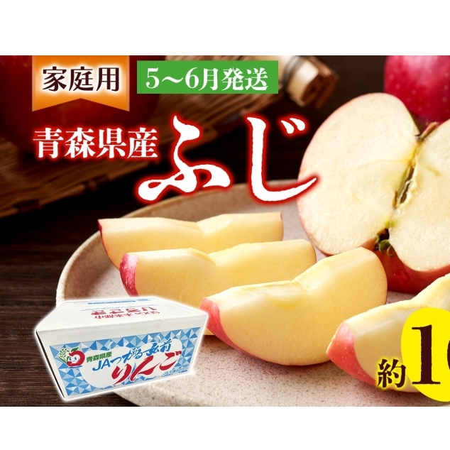 家庭用 ふじ 約10kg ふじりんご りんご リンゴ 青森 林檎 果物 フルーツ くだもの お取り寄せ 贈り物 産地直送 有袋栽培  青森県 西目屋村 お届け:5月下旬から随時お届け青森県西目屋村37000