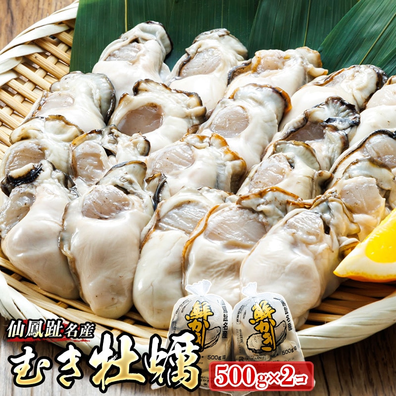 【先行予約】 北海道 仙鳳趾名産 むき牡蠣 500g×2コ K5-6<出荷期間:2026年6月1日〜7月末> 豊洲市場で大人気のため期間限定出荷 仙鳳趾 かき漁師直送 剥き 牡蠣 むき身 剥き身 むき牡蠣 絶品