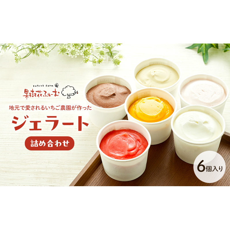 ジェラート 6個 6種 詰め合わせ アイス アイスクリーム スイーツ お菓子 菓子 おやつ 兵庫県 加西市 兵庫県加西市14000菓子・スイーツアイス・ジェラート