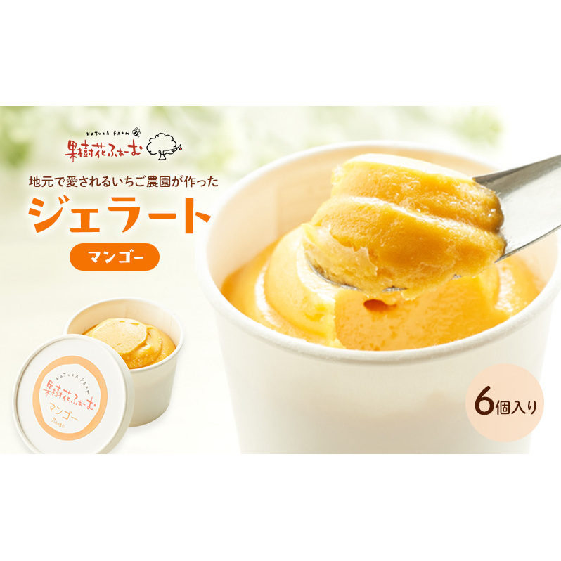ジェラート マンゴー 6個 アイス アイスクリーム スイーツ お菓子 菓子 おやつ 兵庫県 加西市 兵庫県加西市14000菓子・スイーツアイス・ジェラート