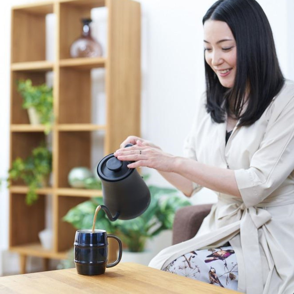 ORORU樽型マグカップ 380ml ブラック鳥取県鳥取市16000雑貨・日用品食器・グラス