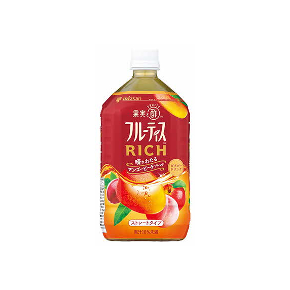 ミツカン フルーティス RICH マンゴーピーチ ストレート1L 6本兵庫県三木市7000お茶・飲料果汁・野菜飲料