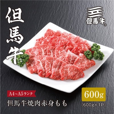 【但馬牛】焼肉 赤身もも600g【配送不可地域:離島】【1313159】兵庫県養父市26000肉牛肉