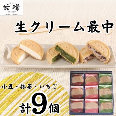 菓心谷常 生クリーム最中(9個)【配送不可地域:離島】【1501581】兵庫県養父市11000菓子・スイーツその他 和菓子
