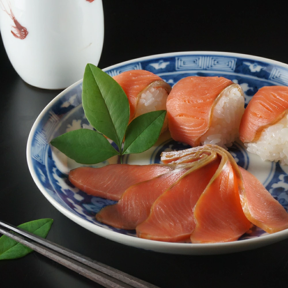 千年鮭きっかわ 鮭の生ハム 50g×5袋 化粧箱入 1034011 鮭 しゃけ 生ハム おつまみ新潟県村上市28000魚介・海産物鮮魚