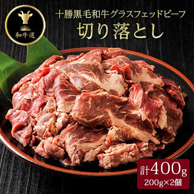 【毎月定期便】十勝姫切り落とし 400g 国産 黒毛和牛 グラスフェッドビーフ全12回【配送不可地域:離島】【4071601】北海道大樹町121000肉牛肉