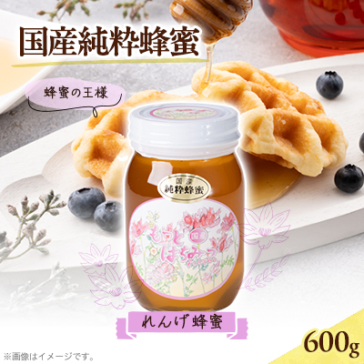 津山市産 れんげ蜂蜜 600g【1605191】岡山県津山市15000鍋セット・総菜・加工食品ジャム・はちみつ