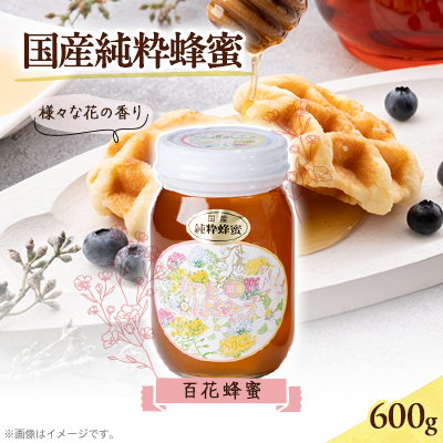 津山市産 百花蜂蜜 600g【1605212】岡山県津山市12000鍋セット・総菜・加工食品ジャム・はちみつ
