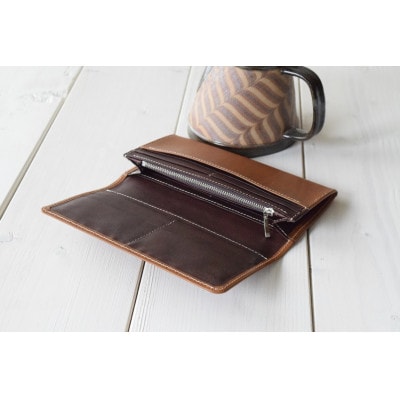 本革長財布 キャメル 高級イタリアンレザー使用【1273673】京都府綾部市127000衣類・装飾品・工芸品財布