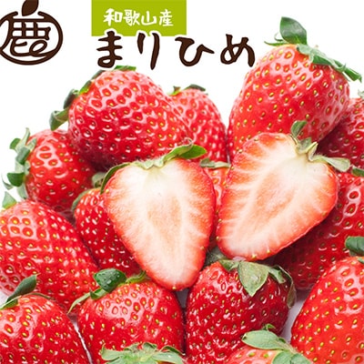 <1月より発送>朝摘み完熟まりひめ約600g(300g前後×2P)【和歌山ブランド苺】【いちご】【配送不可地域:離島・北海道・沖縄・東北・関東・九州】【1311842】和歌山県日高町9000果物・フルー