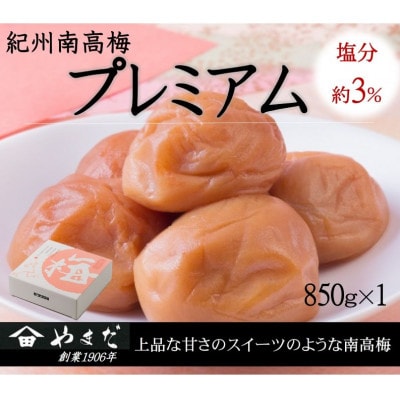 紀州南高梅プレミアム塩分約3%(850g)【1593629】和歌山県日高町13000鍋セット・総菜・加工食品漬物・梅干・キムチ