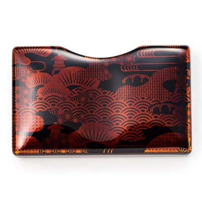 和モダンを感じる【漆の名刺入れ】VYAC CARD CASE(日本庭園)【1455403】福井県鯖江市22000衣類・装飾品・工芸品その他 装飾品・工芸品
