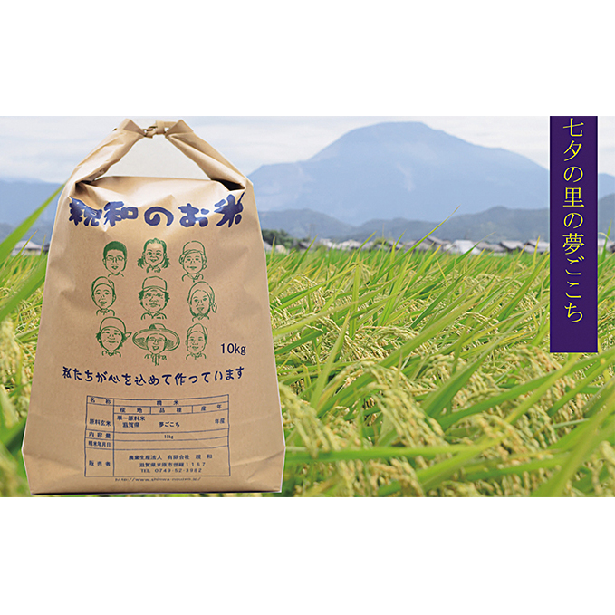 七夕の里の夢ごこち 10kg お米 米 滋賀県米原市19000米・パン白米