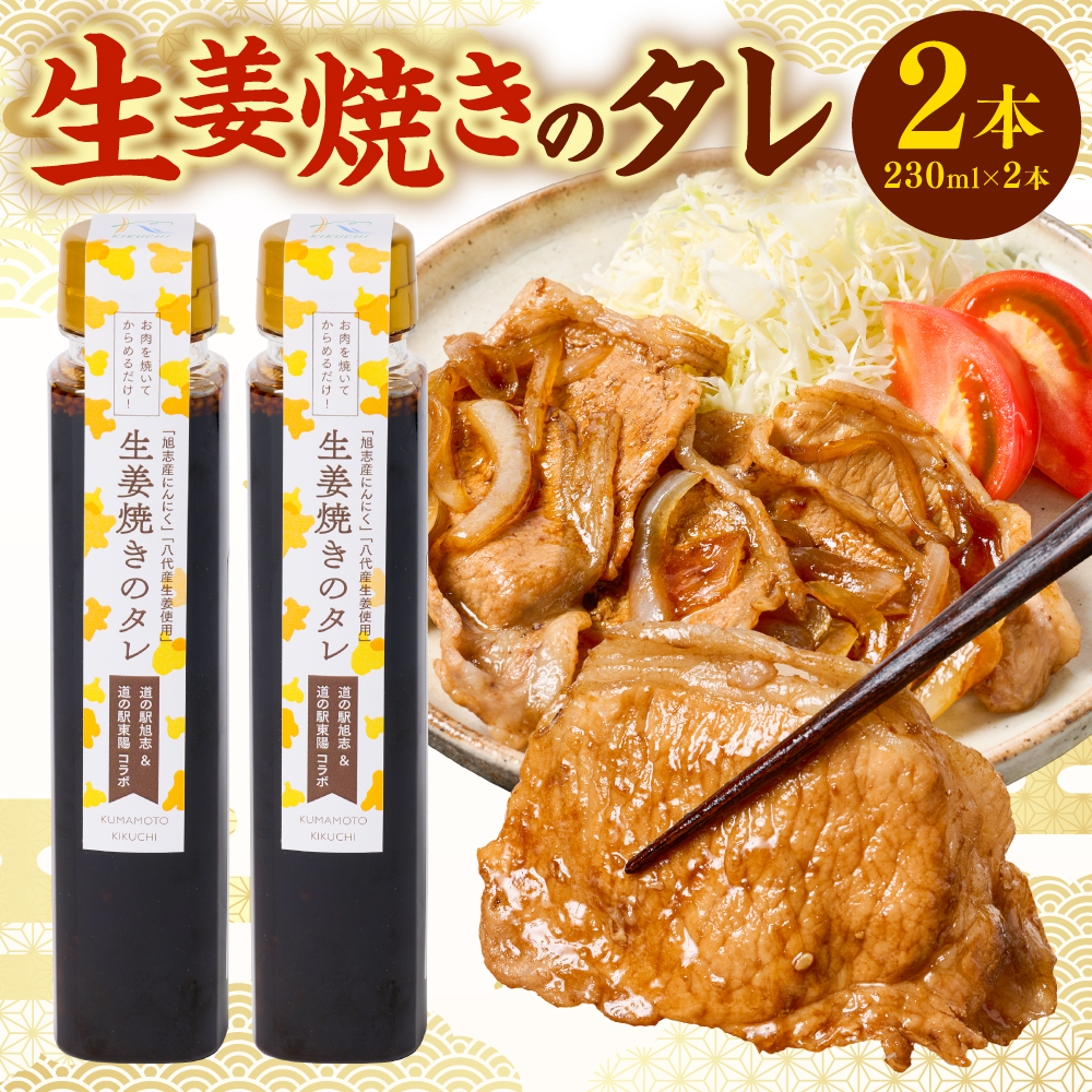 生姜焼きのたれ 2本セット しょうが 生姜 ショウガ ジンジャー 豚肉 おかず 料理 夕飯 夕食 晩ごはん 味付 調味料 たれ タレ お弁当 生姜焼き しょうが焼き 炒め物 焼肉のタレ 熊本 八代熊本