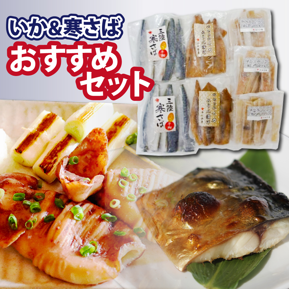 石山水産 おすすめセット(いか&さば)岩手県大槌町10000魚介・海産物イカ・タコ・ウニ