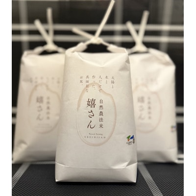 【3キロ白米】富田林産のお米「嬉さん」/ヒノヒカリ  小袋なのでお裾分け、プレゼント、保管も便利です【1595958】大阪府富田林市18000米・パン白米