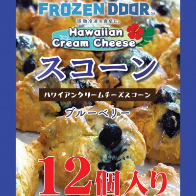 【12個入り】ブルーベリーの酸味と甘みが引き立つハワイアンスコーン(ブルーベリー)《冷凍》【配送不可地域:離島】【1630838】大阪府富田林市9000菓子・スイーツ焼き菓子