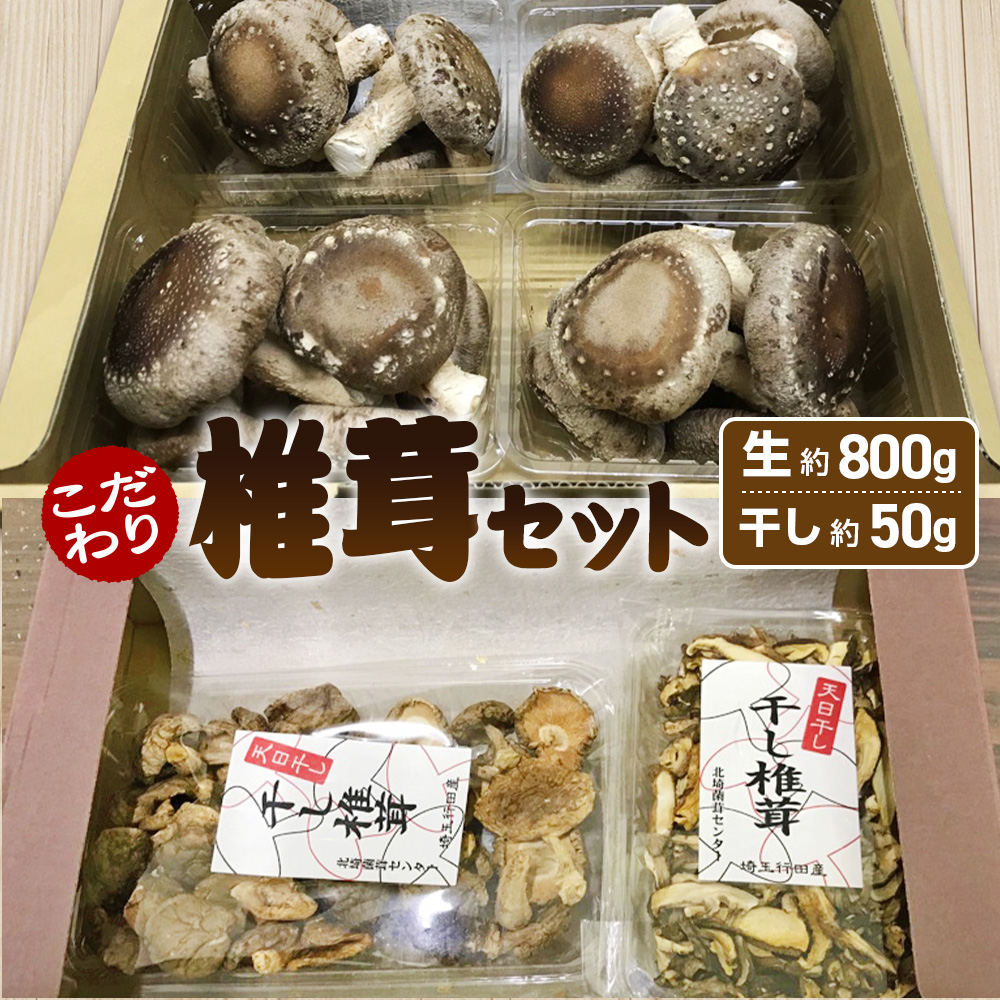 行田産こだわり椎茸セット(生椎茸・干し椎茸)埼玉県行田市10000野菜・きのこきのこ