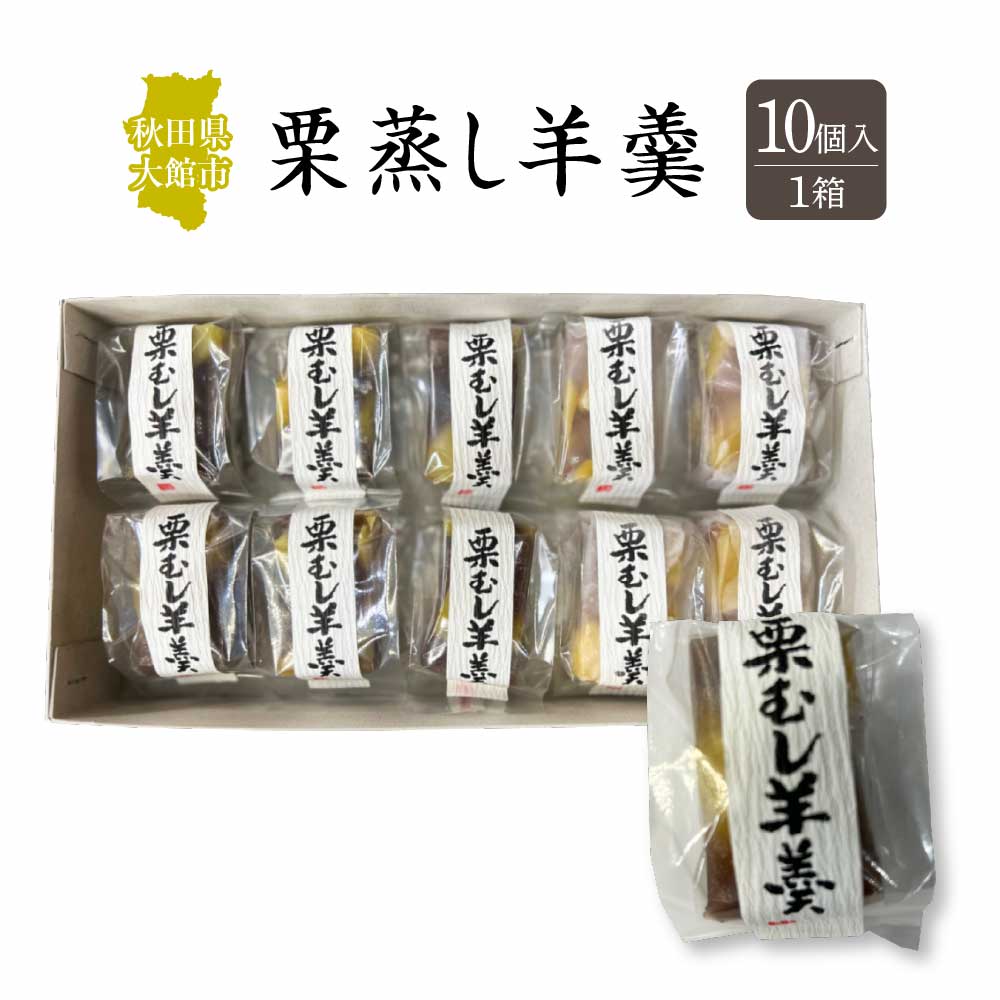 栗蒸し羊羹 10個入り 40P5619秋田県大館市8000菓子・スイーツ