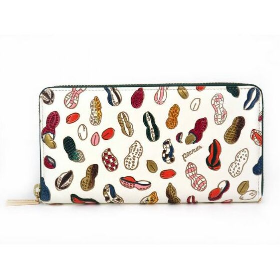 長財布 大容量 ぐるっとファスナーの長財布 ピーナッツ 文庫屋大関 通帳が入る 財布 レディース ラウンドファスナー レザー 本革 革 文庫革 レディース財布 お財布 通帳 通帳入れ 通帳ケー