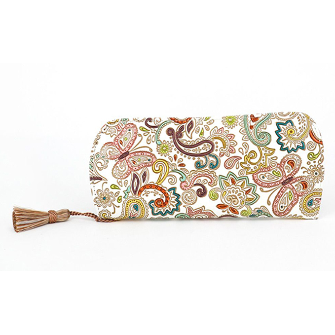 【文庫屋大関】メガネケース ペイズリー【皮革工芸品】 ファッション小物 民芸品 東京都墨田区46000衣類・装飾品・工芸品その他 装飾品・工芸品