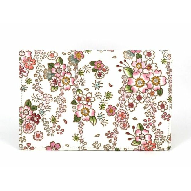 【文庫屋大関】パーソナルホルダー かすみ桜【皮革工芸品】 民芸品 雑貨 日用品 文房具 革小物 革製品 ファイル ケース 東京都墨田区73000衣類・装飾品・工芸品その他 装飾品・工芸品