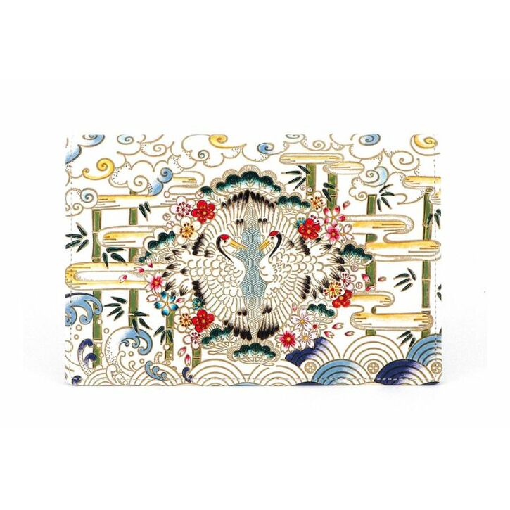 【文庫屋大関】パーソナルホルダー むかい鶴【皮革工芸品】 民芸品 雑貨 日用品 鶴のデザイン 東京都墨田区83000衣類・装飾品・工芸品その他 装飾品・工芸品