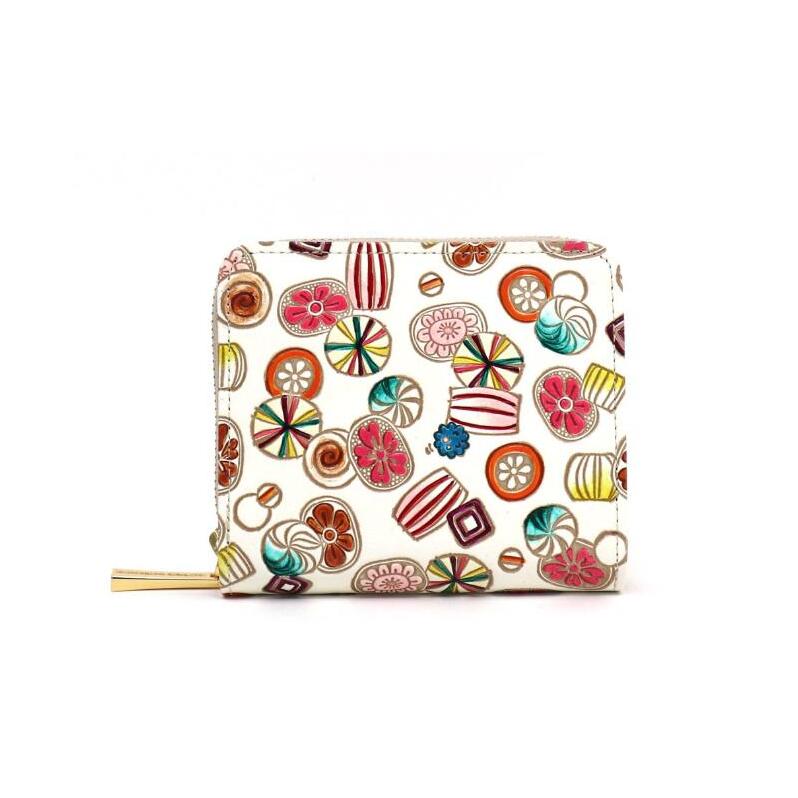 【文庫屋大関】二つ折りファスナーミニ財布 飴【皮革工芸品】財布 二つ折り 小物 お札 カード 小銭 コンパクト 牛革 手作り 日本製 墨田区 東京都東京都墨田区86000衣類・装飾品・工芸品財